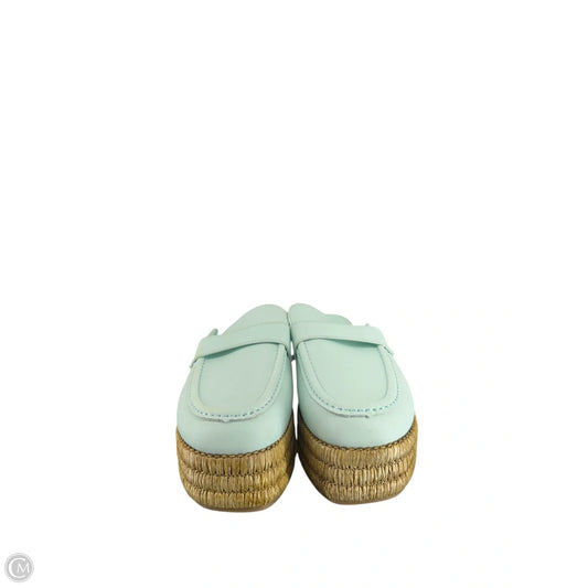 Shoes Flats By Clothes Mentor In Teal, Size: 8