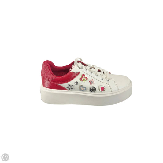 Shoes Designer By Michael Kors In Red & White, Size: 7