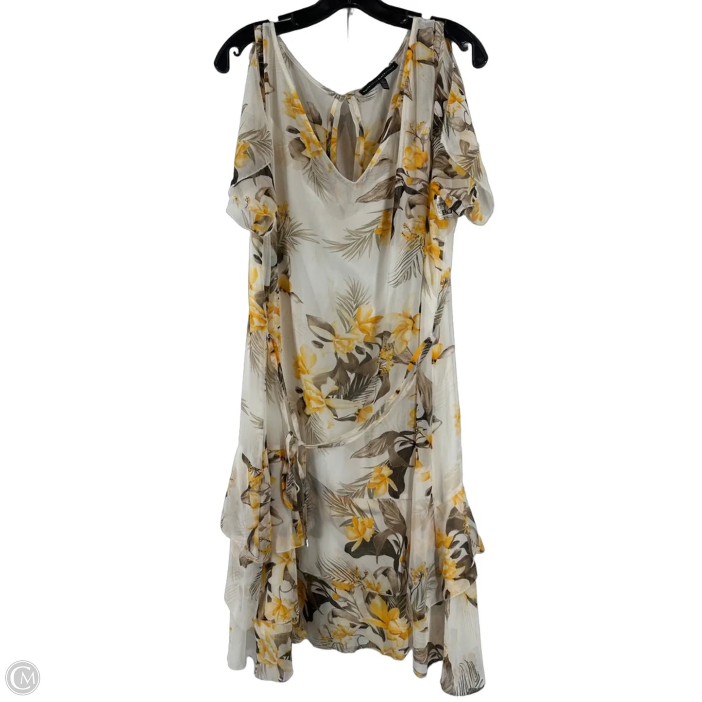 Dress Casual Short By White House Black Market In Floral Print, Size: Xl