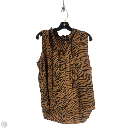 Top Sleeveless By White House Black Market In Animal Print, Size: M