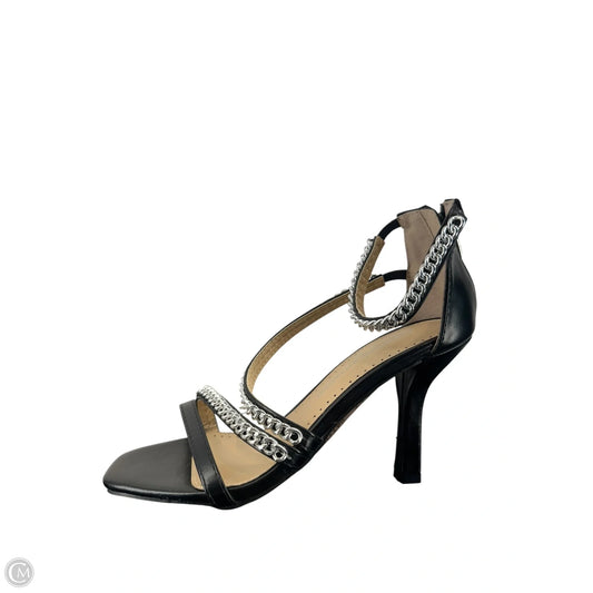 Sandals Heels Stiletto By Adrienne Vittadini In Black, Size: 6