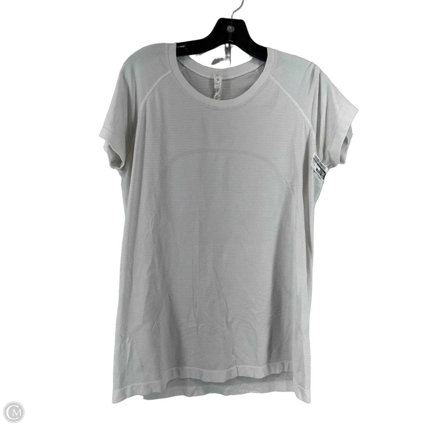 Athletic Top Short Sleeve By Lululemon In White, Size: 14