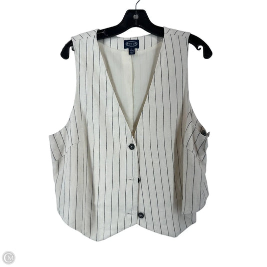 Vest Other By Scoop In Black & Cream, Size: L