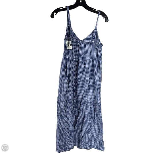 Dress Casual Midi By Old Navy In Blue & White, Size: S