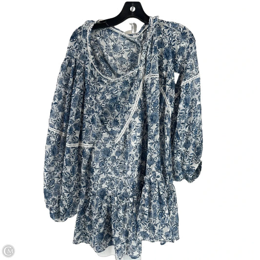 Dress Casual Short By Altard State In Blue & White, Size: M