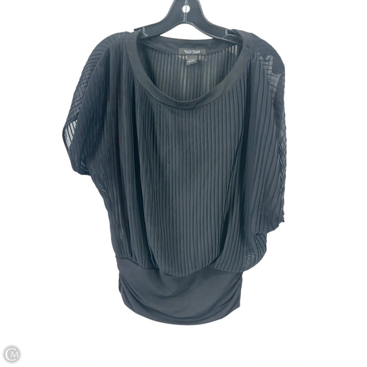 Top Short Sleeve By White House Black Market In Black, Size: Xs