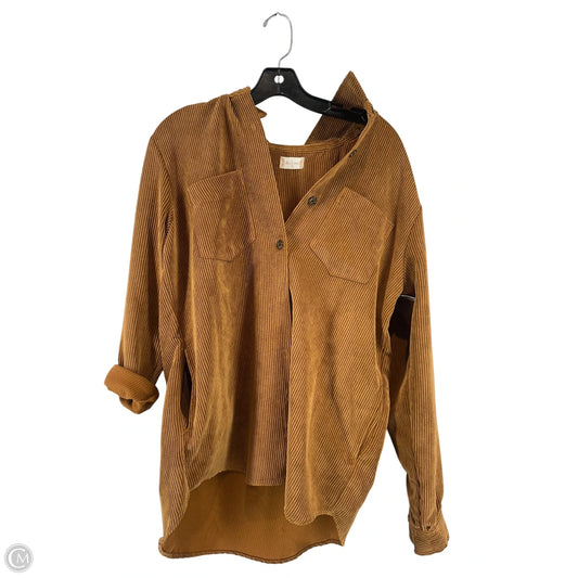 Top Long Sleeve By Altard State In Brown, Size: M