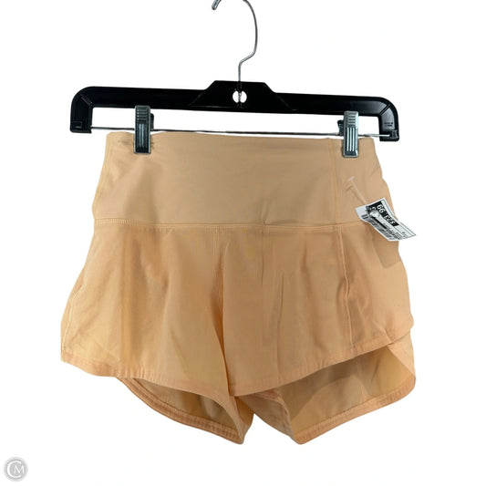Athletic Shorts By Lululemon In Orange, Size: 0