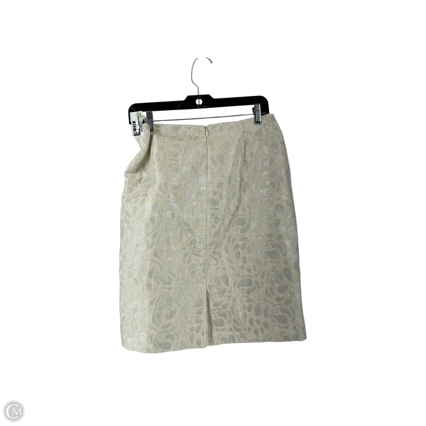 Skirt Midi By Anne Klein In Cream, Size: 6