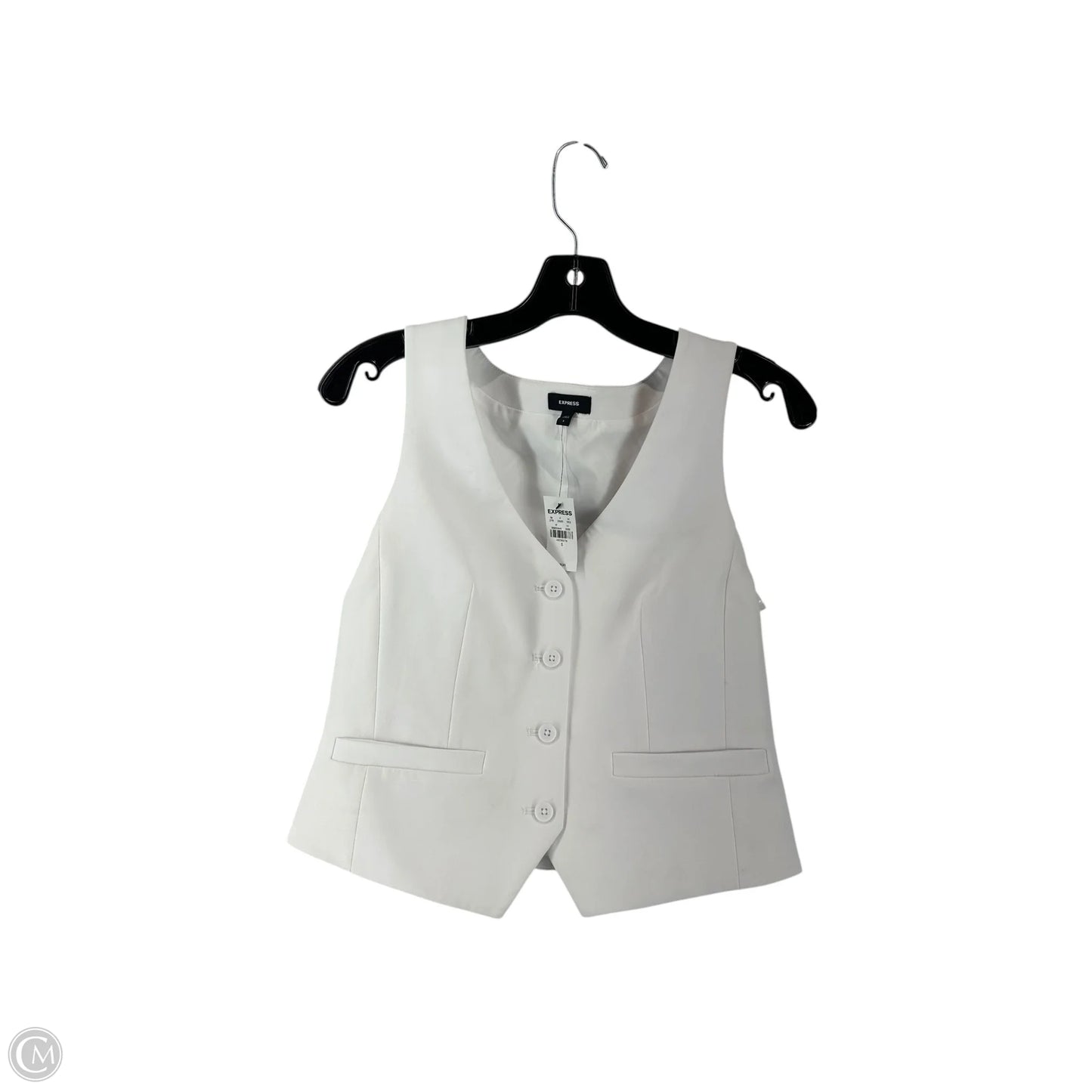 Vest Other By Express In White, Size: S