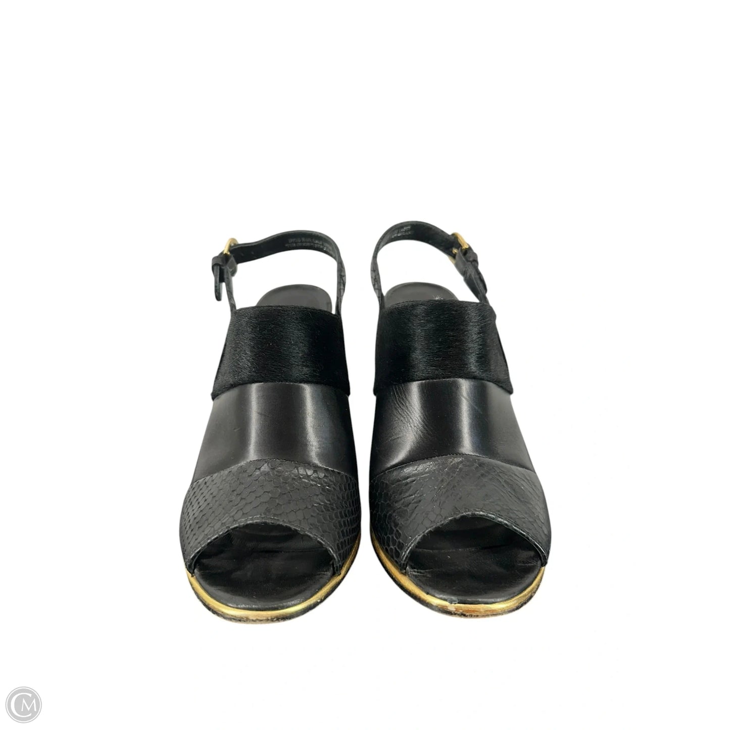 Sandals Heels Wedge By Club Monaco In Black, Size: 8.5