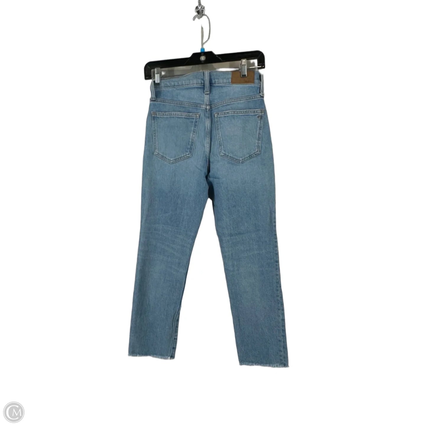 Jeans Straight By Madewell In Blue Denim, Size: 0