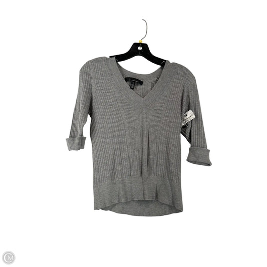 Top Long Sleeve By White House Black Market In Grey, Size: M