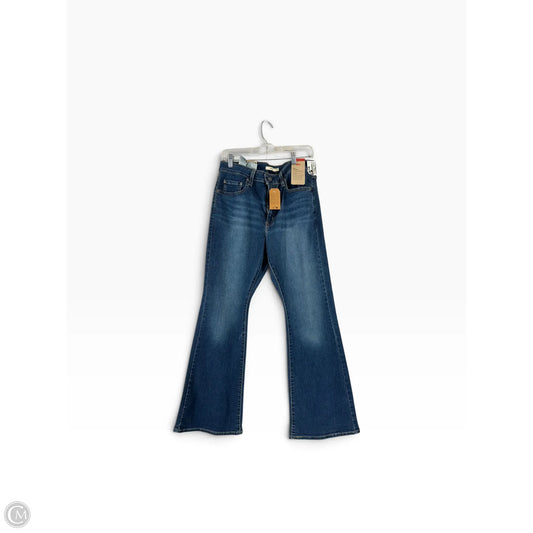Jeans Flared By Levis In Blue Denim, Size: 12