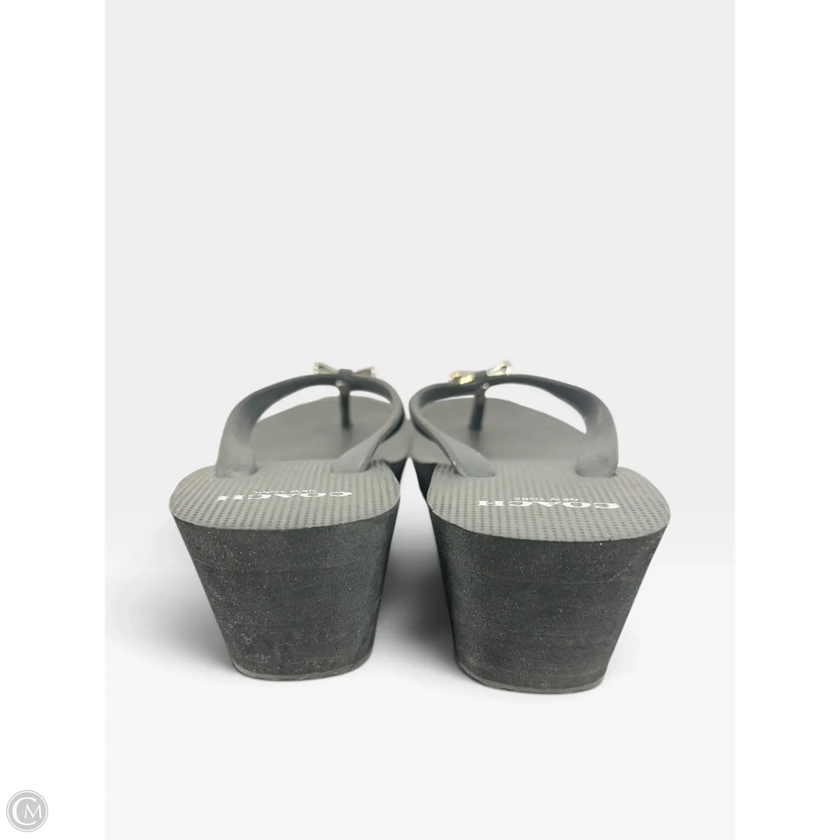 Sandals Designer By Coach In Black, Size: 7