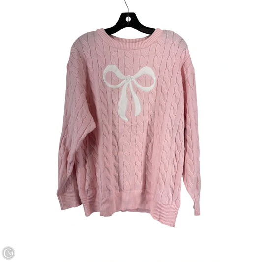 Sweater By Faded Rose In Pink, Size: M