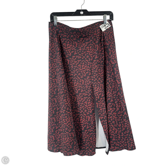 Skirt Maxi By Shein In Black & Red, Size: L