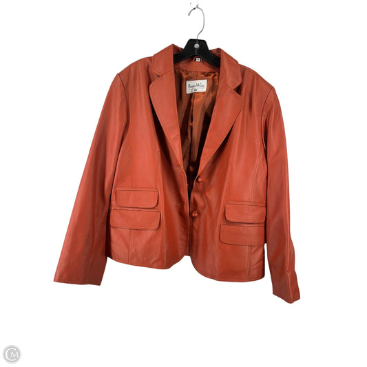 Jacket Leather By Pamela Mccoy In Red, Size: 1x