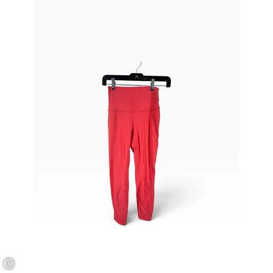 Athletic Leggings By Lululemon In Pink, Size: 8