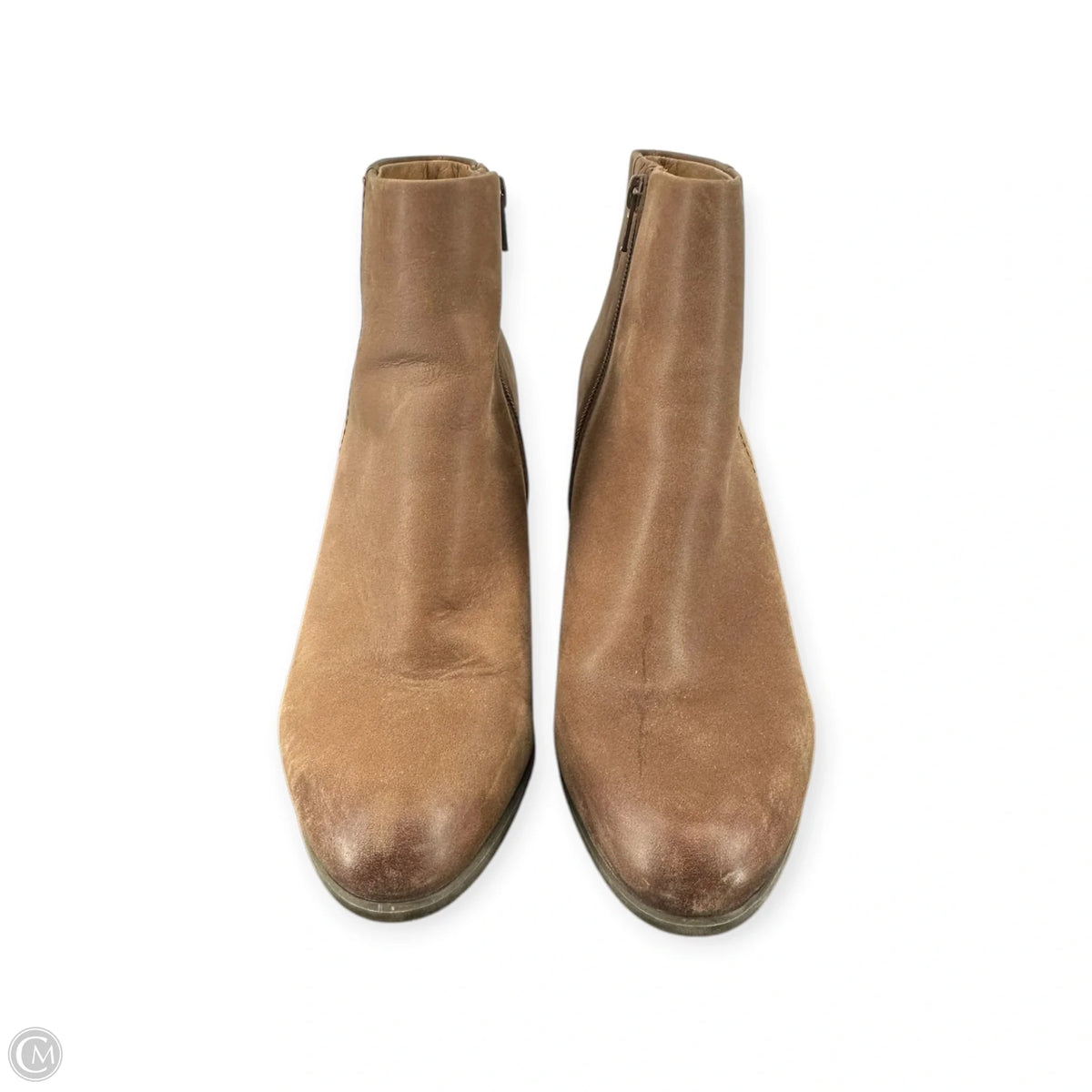 Boots Ankle Heels By Vionic In Brown, Size: 7