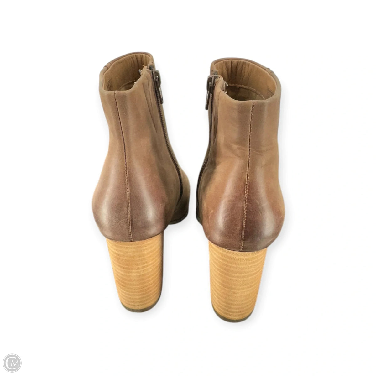 Boots Ankle Heels By Vionic In Brown, Size: 7