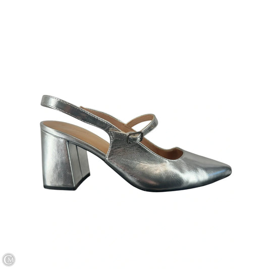 Shoes Heels Block By Old Navy In Silver, Size: 9