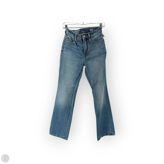 Jeans Boot Cut By J. Crew In Blue Denim, Size: 0p