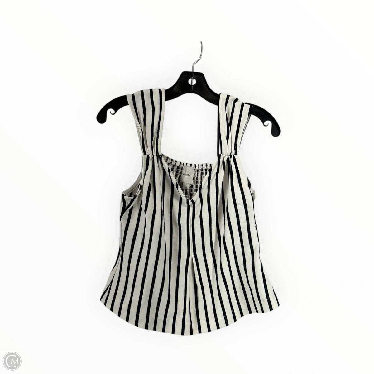 Top Sleeveless By Maeve In Striped Pattern, Size: S