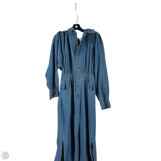 Dress Casual Maxi By Entro In Blue Denim, Size: L