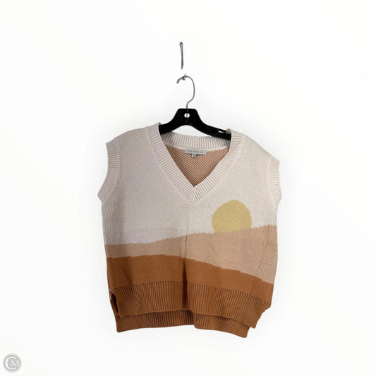 Vest Sweater By Miss Sparkling In Pink, Size: M