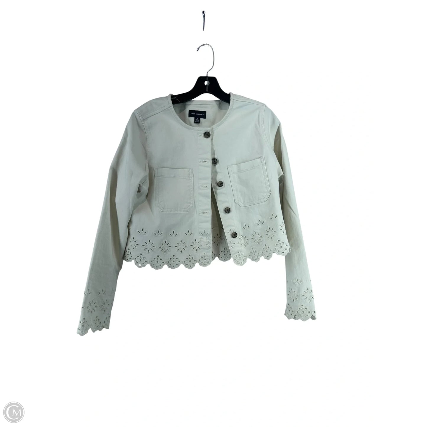 Jacket Other By Free Assembly In White, Size: M