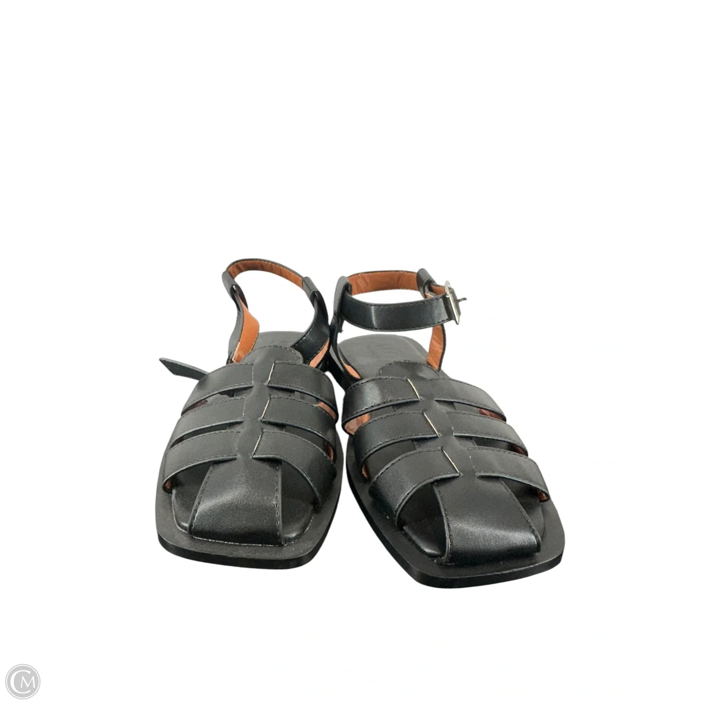 Sandals Flats By Clothes Mentor In Black, Size: 6