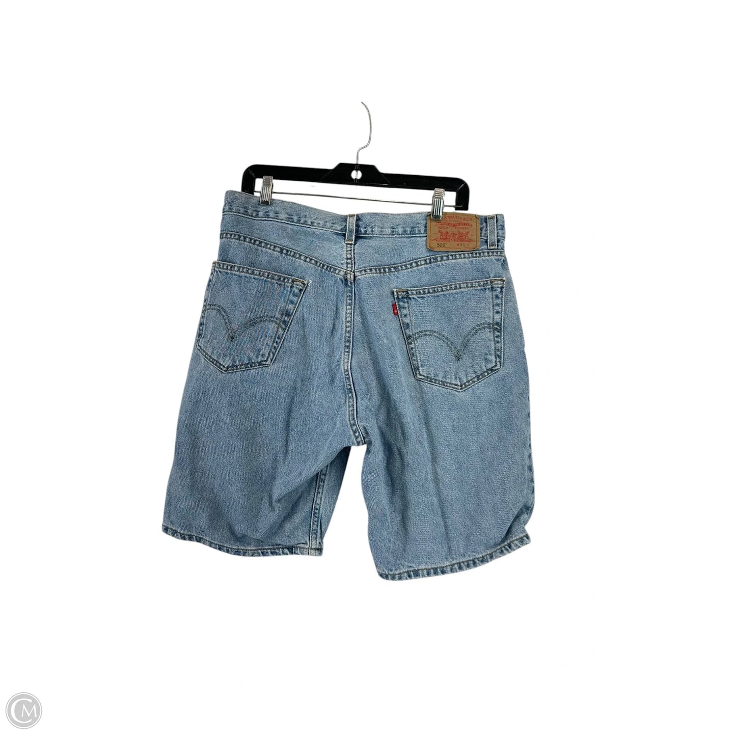 Shorts By Levis In Blue Denim, Size: Xl