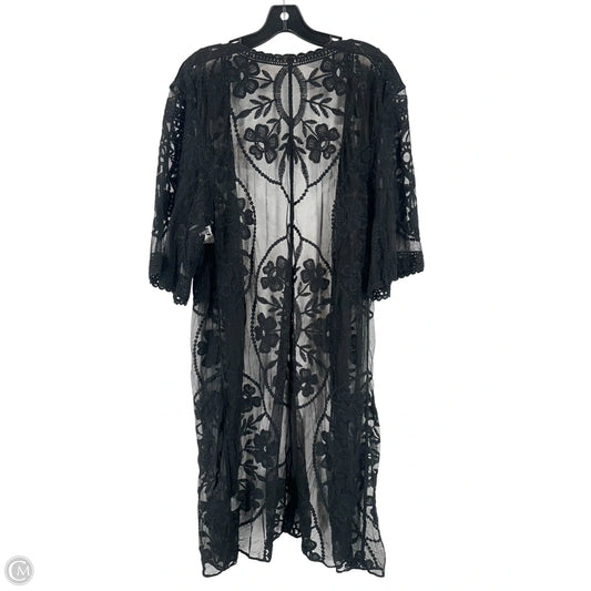Kimono By Clothes Mentor In Black, Size: Osfm