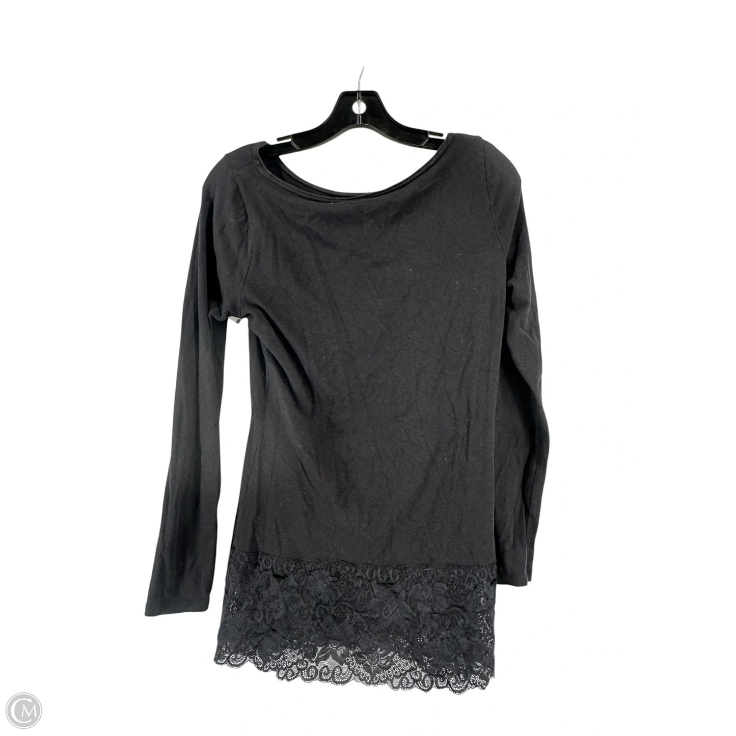 Top Long Sleeve By White House Black Market In Black, Size: M