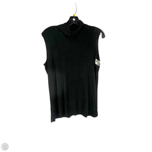 Top Sleeveless By Chicos In Black, Size: 2