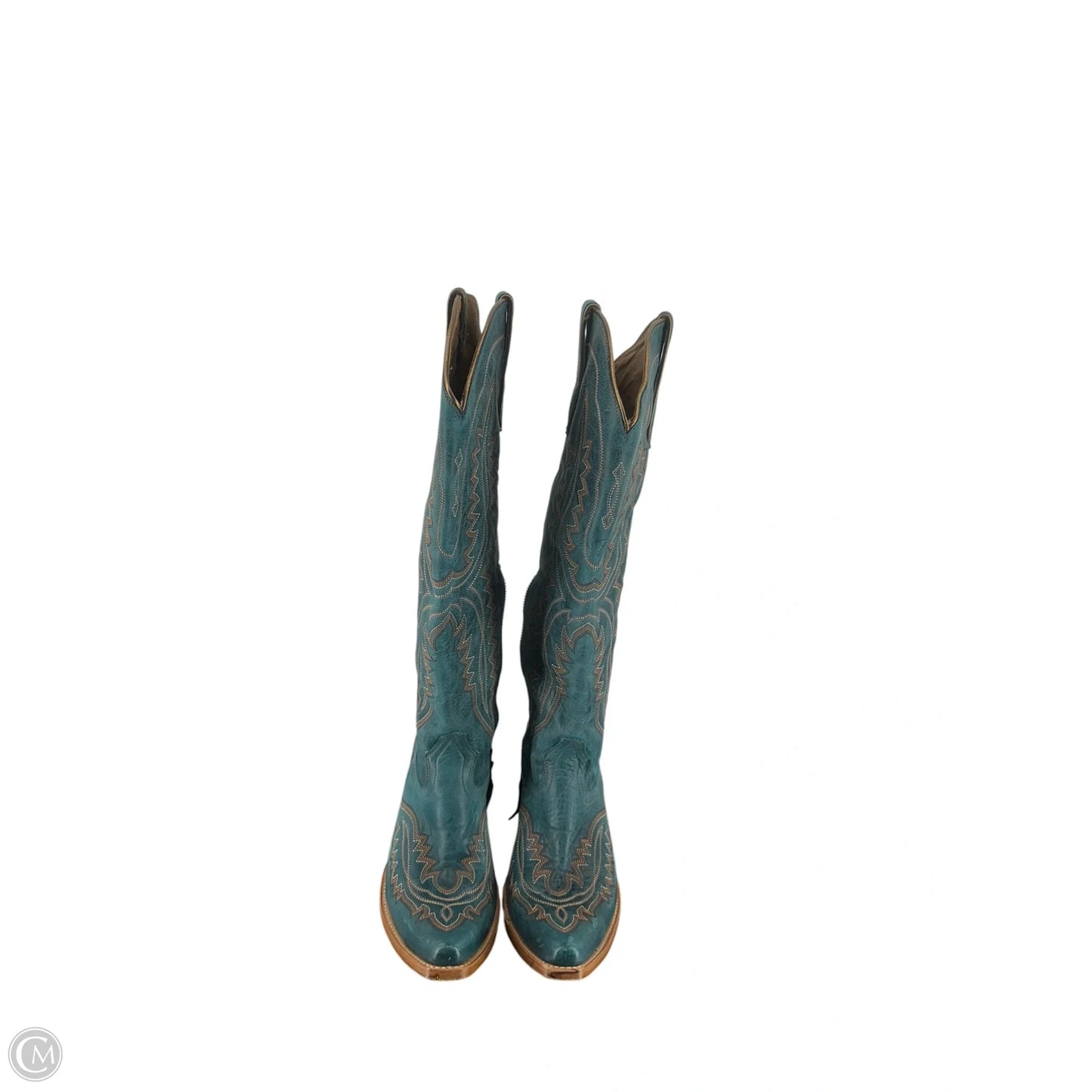 Boots Knee Heels By Ariat In Teal, Size: 10