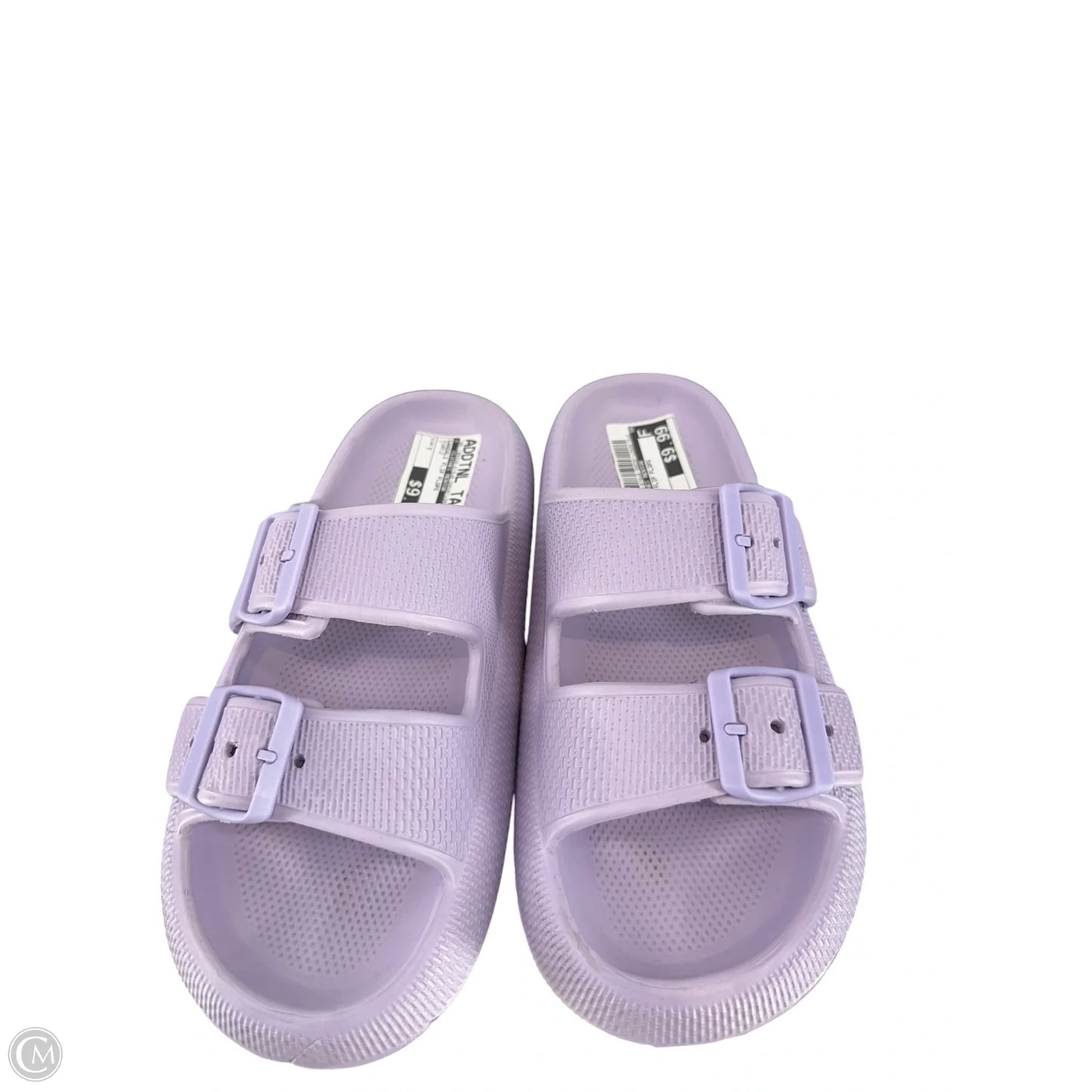 Sandals Flip Flops By Clothes Mentor In Purple, Size: 7