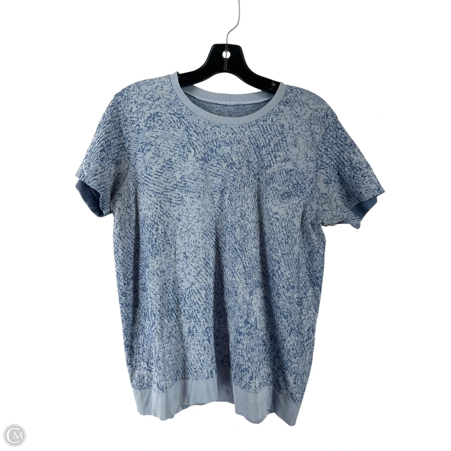 Athletic Top Short Sleeve By Lululemon In Blue, Size: M