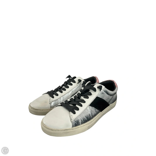 Shoes Sneakers By Vintage Havana In Silver & White, Size: 8.5