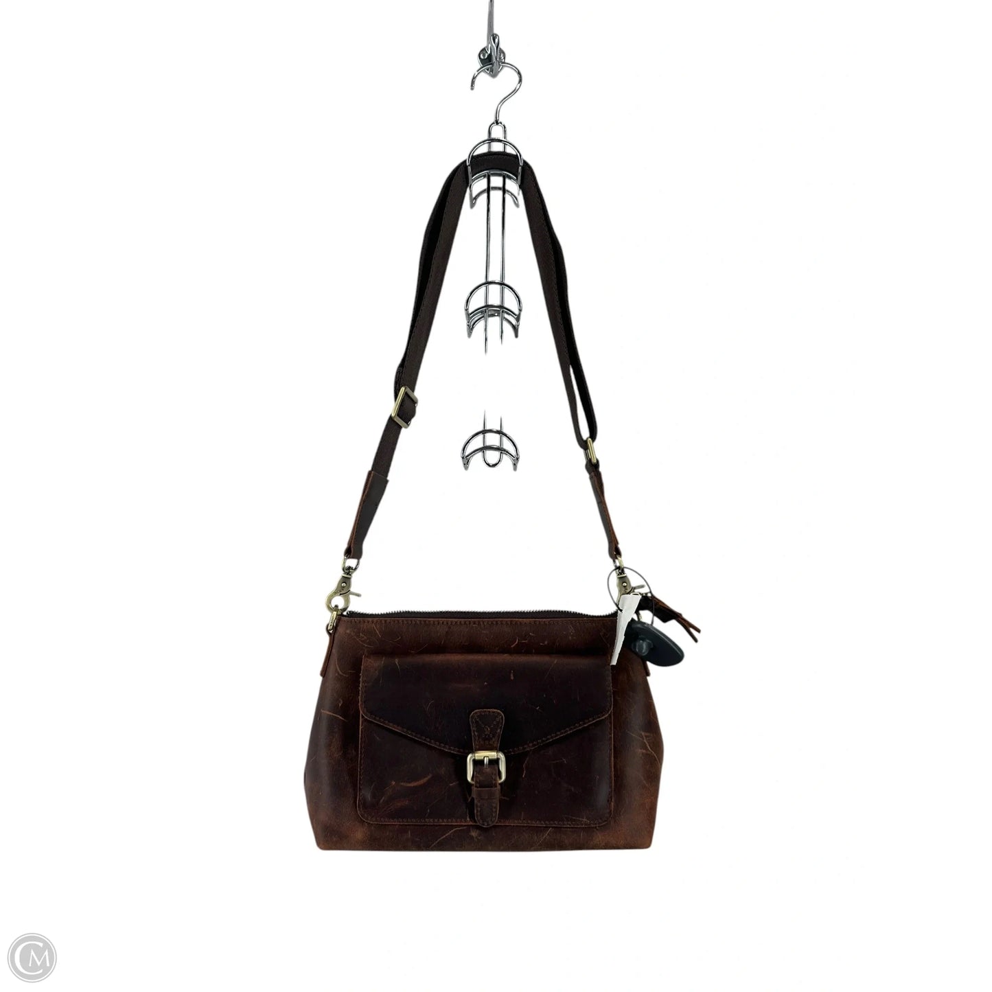 Crossbody Leather By Clothes Mentor, Size: Medium