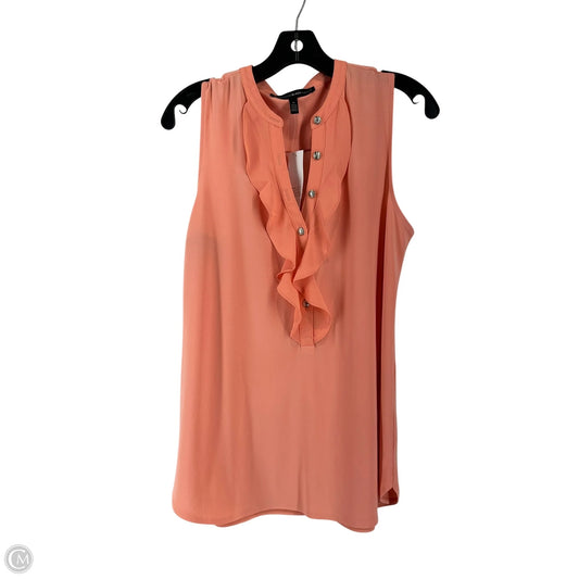 Top Sleeveless By White House Black Market In Peach, Size: M
