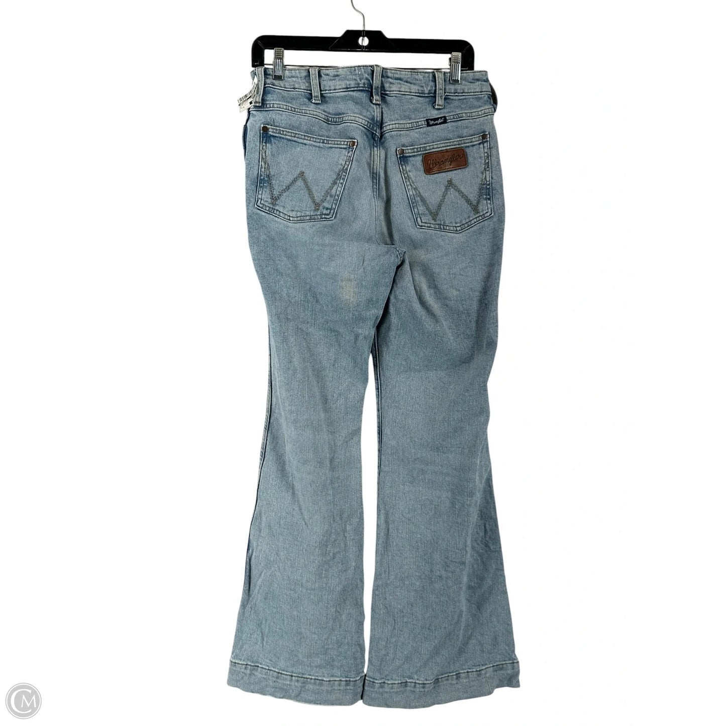 Jeans Wide Leg By Wrangler In Blue Denim, Size: 8