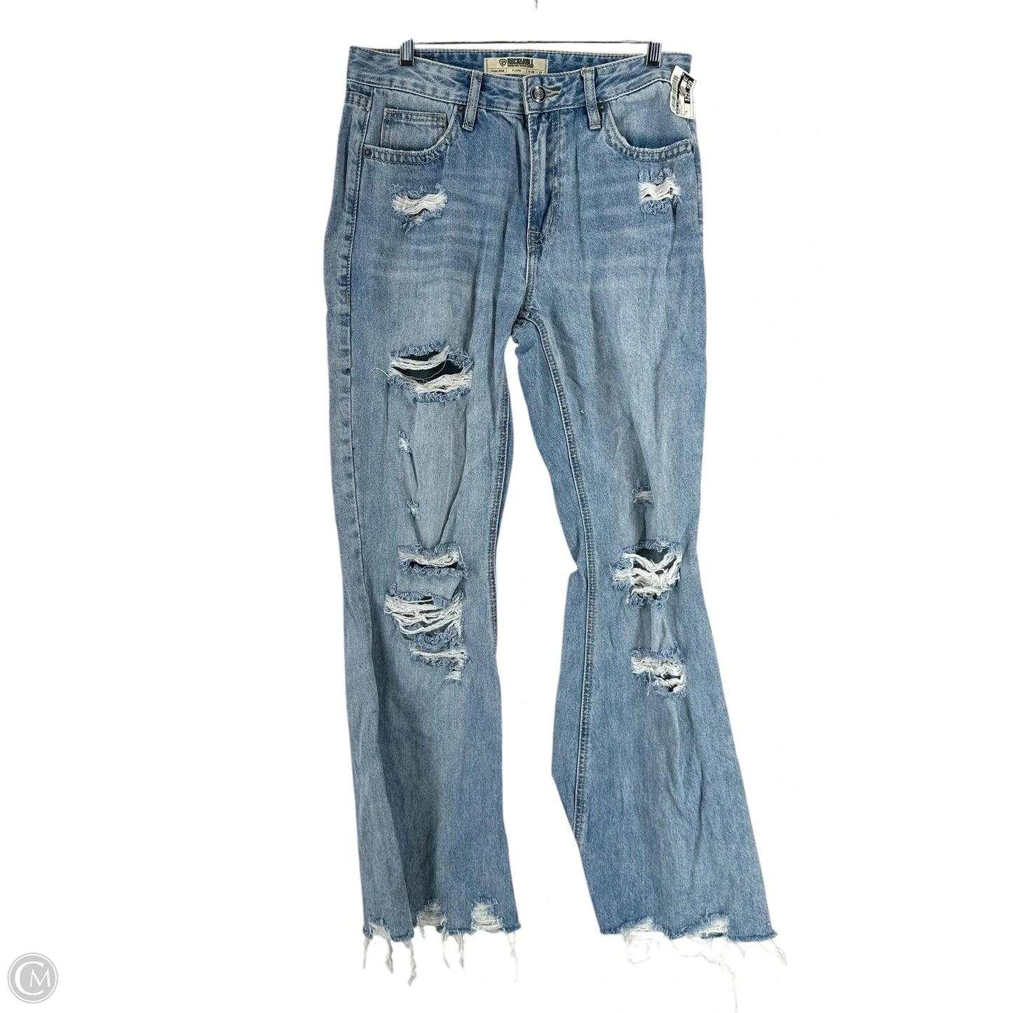 Jeans Flared By Rock & Roll In Blue Denim, Size: 6