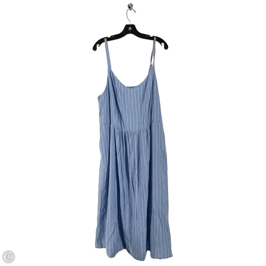 Dress Casual Maxi By Old Navy In Blue & White, Size: Xxl