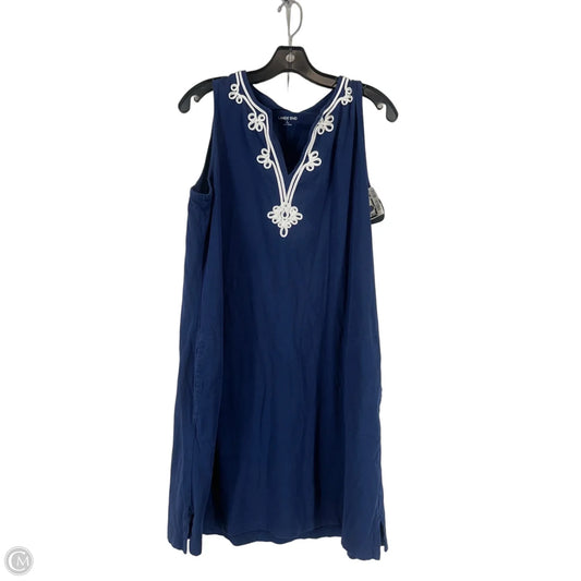 Dress Casual Midi By Lands End In Navy, Size: L