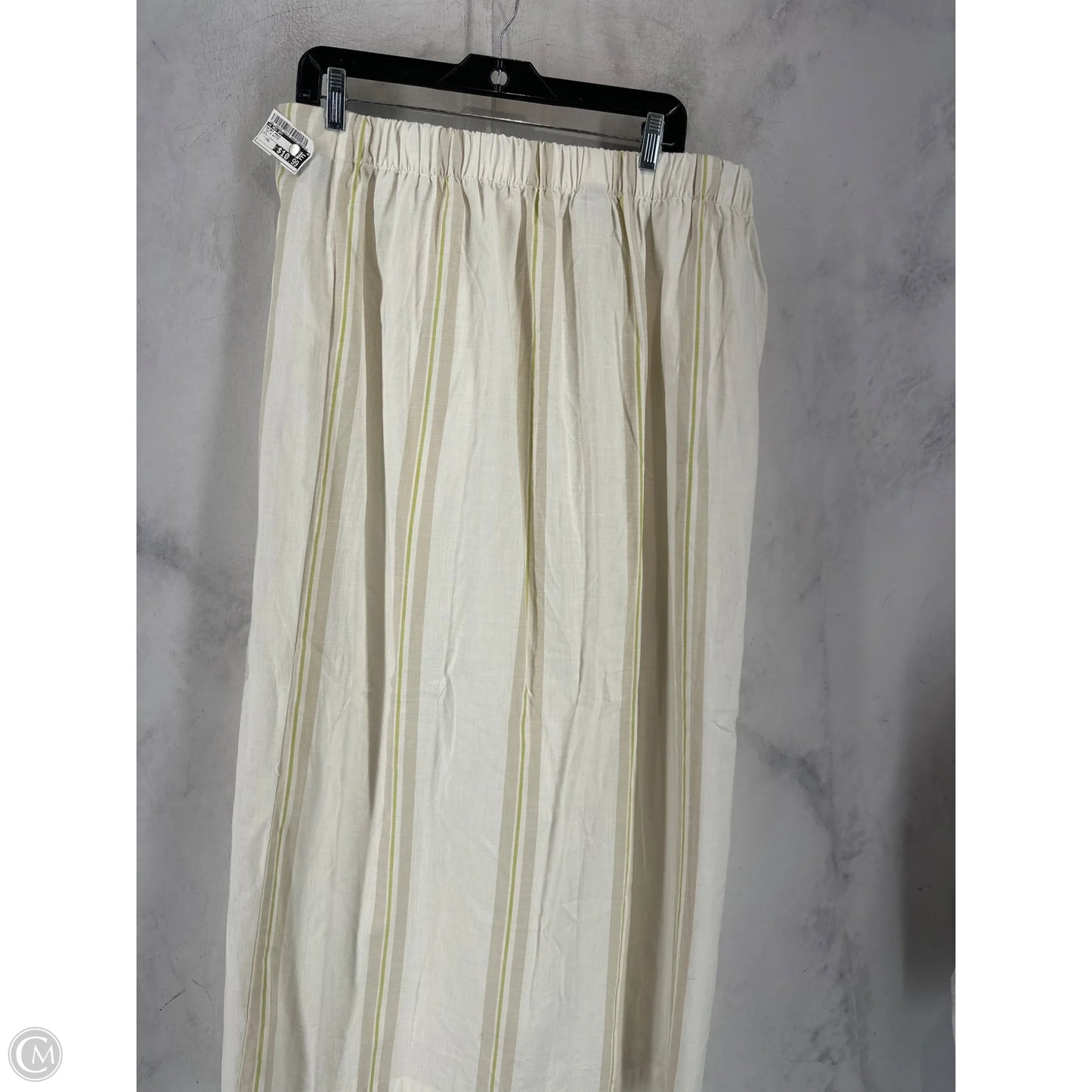 Skirt Maxi By A New Day In Tan & White, Size: Xxl