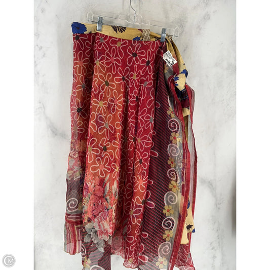 Skirt Maxi By Clothes Mentor In Maroon, Size: Xl