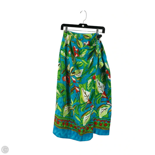 Skirt Maxi By Intriguing Threads In Blue & Green, Size: M