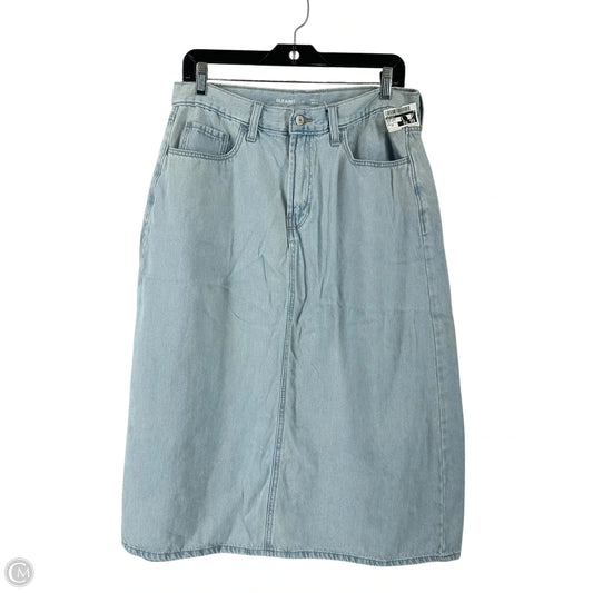 Skirt Midi By Old Navy In Blue Denim, Size: 12